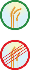 Wheat icon. vector illustration