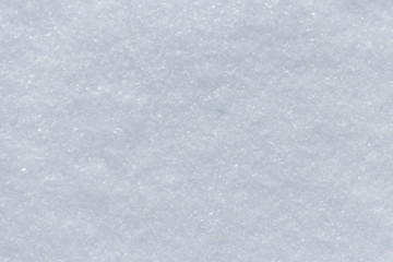 Texture of the white snow. Winter background