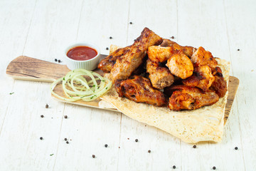 Meat kebab mix plate