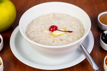 Delicious oatmeal porridge