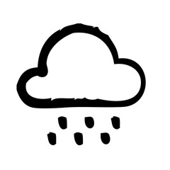 Cloud Rain Weather Forecast Atmosphere Condition vector icon