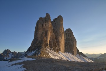 The Tre Cime di Lavaredo (Italian for 