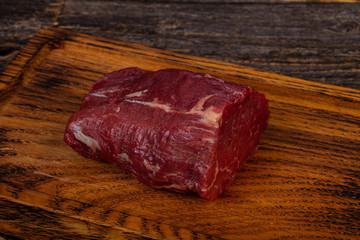 Raw beef steak Fillet