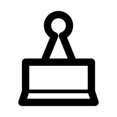 Clip Office Work Job Secretary vector icon