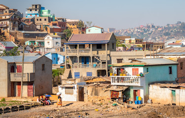 Antananarivo city view, capital of Madagascar. Tanarivo is a city of 3 million Madagascarians, who...