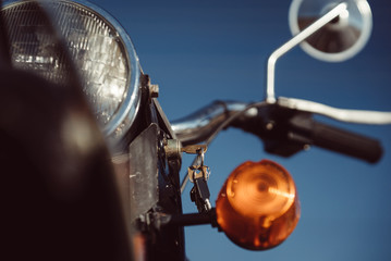 Vintage Motorcycle Closeup