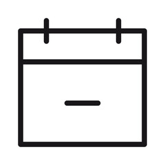 Calendar Minus Year Scedule Date vector icon