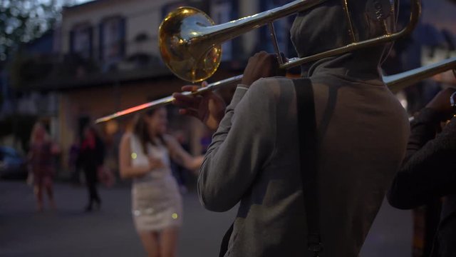 Street Musicians Perform In French Quarter For Tourists