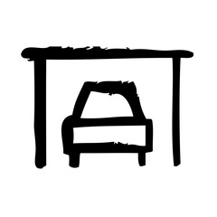 Carport Real Estate Building Holdings vector icon
