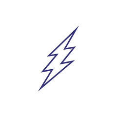 Lightning line icon. Weather, nature, environment. Weather concept. Vector illustration can be used for topics like environment, ecology, weather forecast.