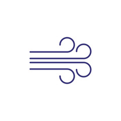 Wind line icon. Weather, nature, environment. Weather concept. Vector illustration can be used for topics like environment, ecology, weather forecast.