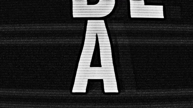 Happy Halloween Typography Motion 9 - Retro Ghost TV - Kinetic typography - 4K UHD 3840-2160