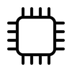 Chip Media Multimedia Electronics Hardware vector icon