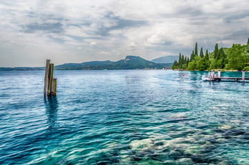 Lake Garda at Punta San Vigilio, Town of Garda, Italy