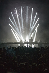 crowd at a rave