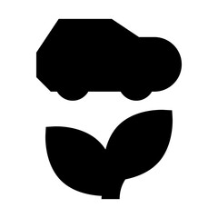 Car Environmental Protection Reserve Energy vector icon
