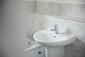 Bathroom Sink in a New Home