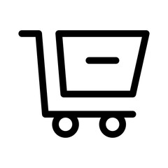 Cart Remove Commerce Market Shop Supermarket vector icon