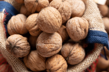 Still life with star anise and walnuts