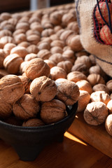 Still life with star anise and walnuts