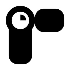 Camcorder Movie Film Gui Web vector icon