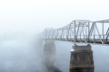 Fototapeta premium bridge in mist