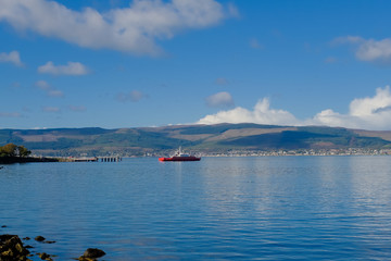 Car Ferry on the River Clyde at McInroy's Point Gourock
