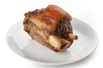 Isolated pork knuckle