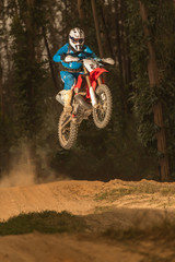 Enduro bike rider