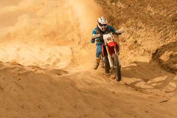 Enduro bike rider