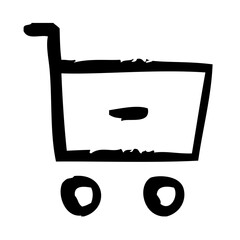 Cart Shopping Commerce Web Supermarket Minus vector icon