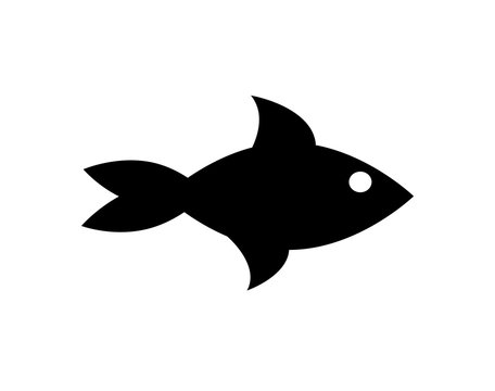 fish icon. vector illustration