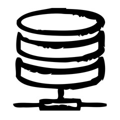 Database Computer Service IT Programming Hardware Webdesign vector icon