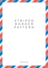 Invite template with a striped background