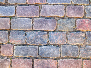 Old paved road background