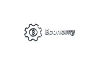 Economy illustration on light background