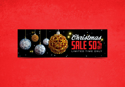 Christmas Sale Mobile Banner Layout
