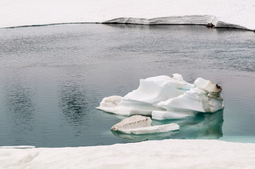 Eis im Wasser