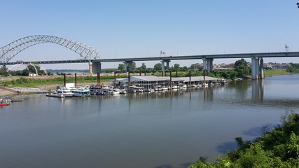 Port of Memphis, Tennessee at the Mississippi