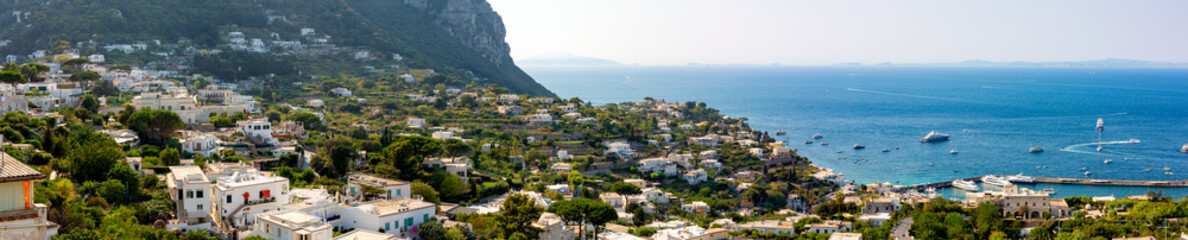 Fototapeta na wymiar Capri Panoramic composition
