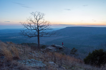 Sunset over the valley