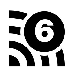 wifi six classification vector icons. new standard designations.