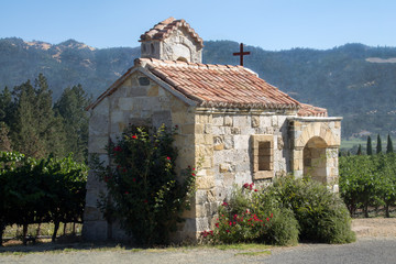 Little Stone Chapel in the Vineyard