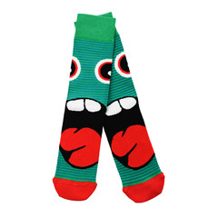 Colored socks on a white background