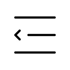 Dedent Text Editor Write Author Writer vector icon