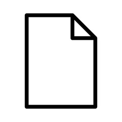 Document Blank Stationary Office Desk Business vector icon