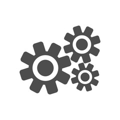 gear icon vector, flat design best vector icon