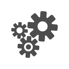 gear icon vector, flat design best vector icon