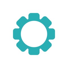 gear icon vector, flat design best vector icon