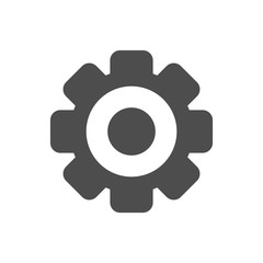 gear icon vector, flat design best vector icon